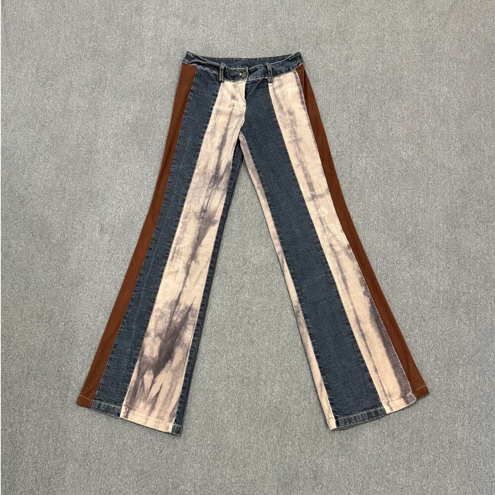 T.e.a. Patchwork Flare Jeans Size Small